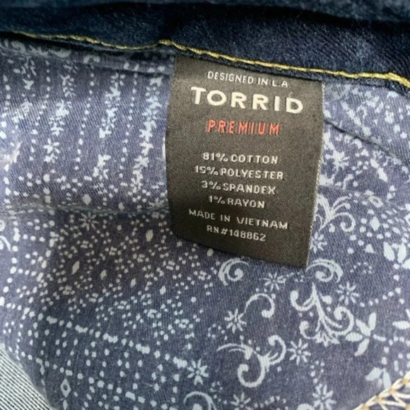 Torrid PREMIUM STRETCH HIGH RISE CURVY SKINNY JEAN - Picture 5 of 7